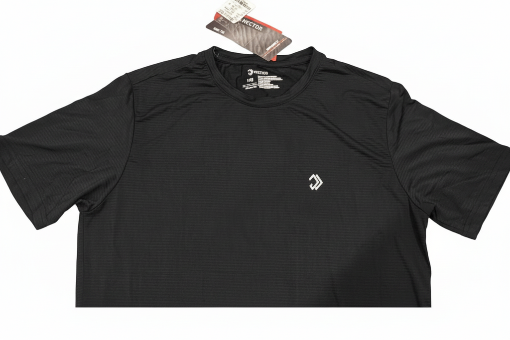 Black t-shirt with background removed